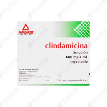 CLINDAMICINA 600 MG 4 ML 5 AMPOLLETAS 4 ML AMSA